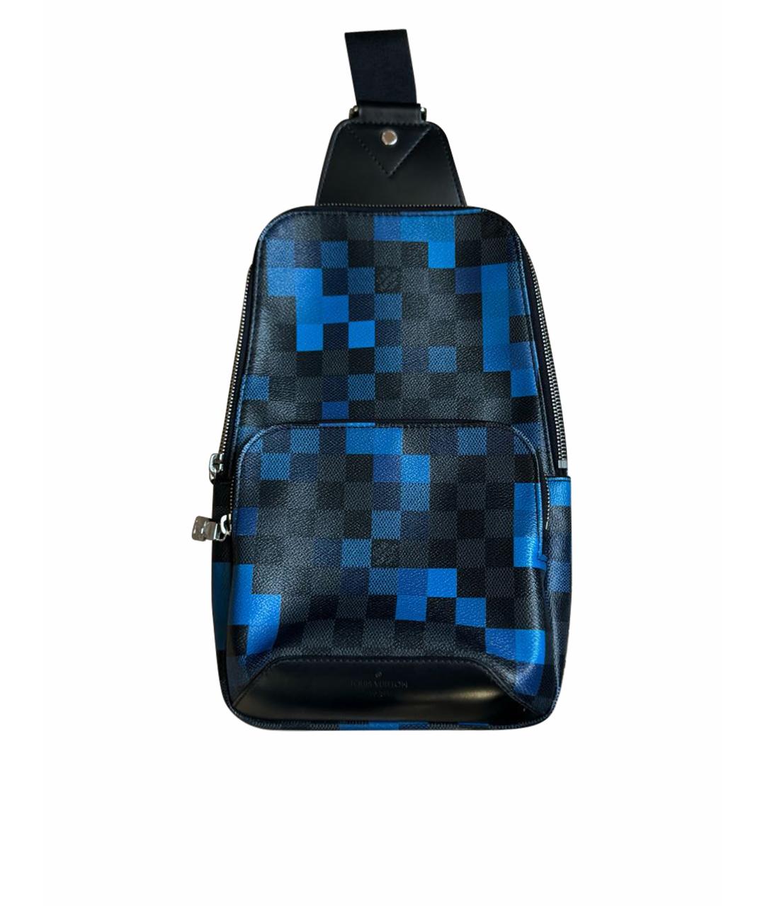 LOUIS VUITTON Синяя кожаная сумка на плечо, фото 1
