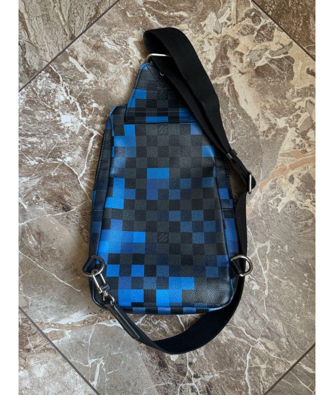 LOUIS VUITTON Синяя кожаная сумка на плечо, фото 3