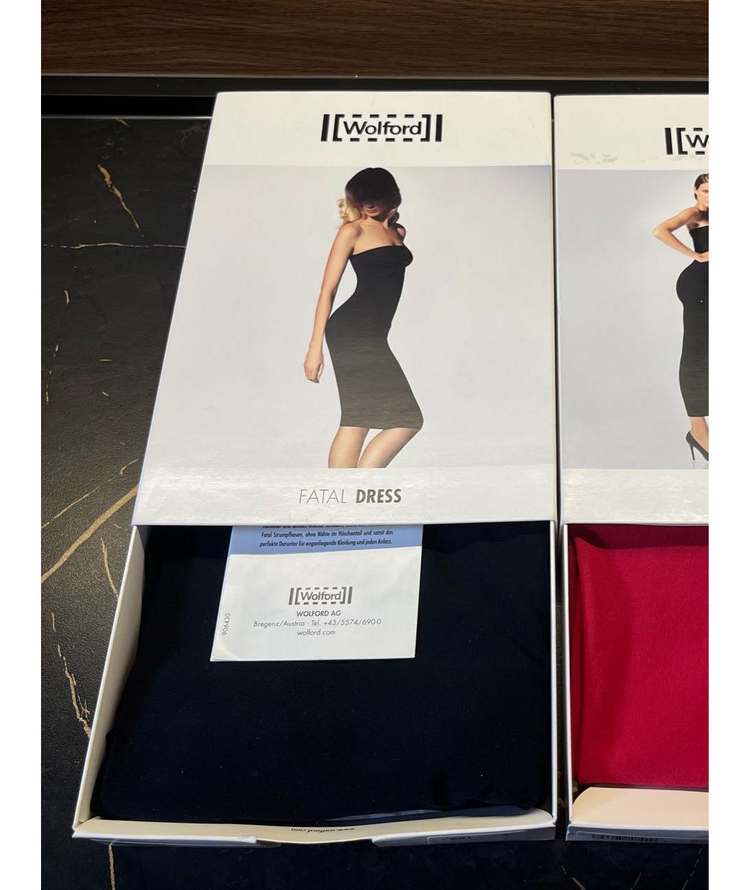 WOLFORD Черное полиамидовое вечернее платье, фото 3