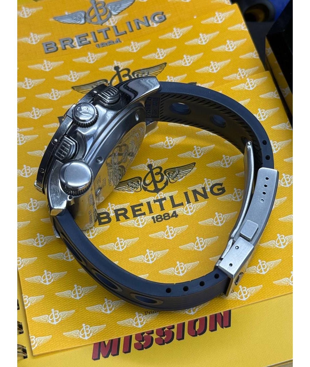 BREITLING Синие металлические часы, фото 5