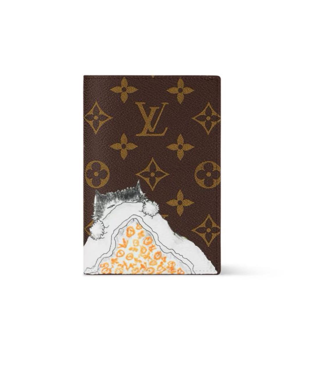 LOUIS VUITTON Коричневый кардхолдер, фото 1