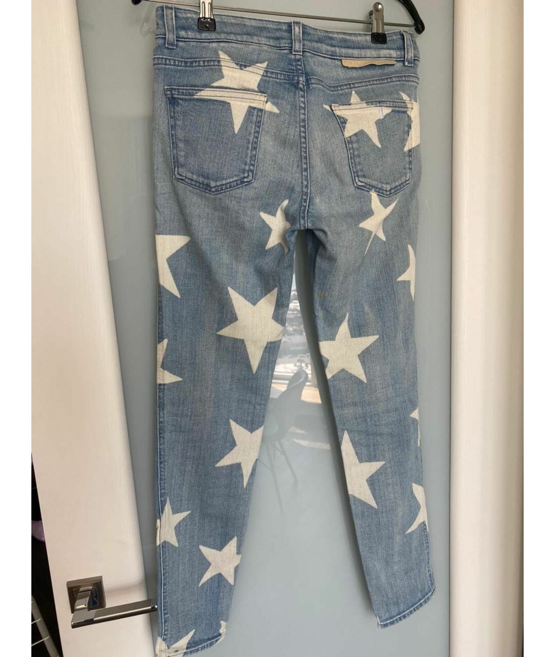 STELLA MCCARTNEY Голубые хлопковые прямые джинсы, фото 3