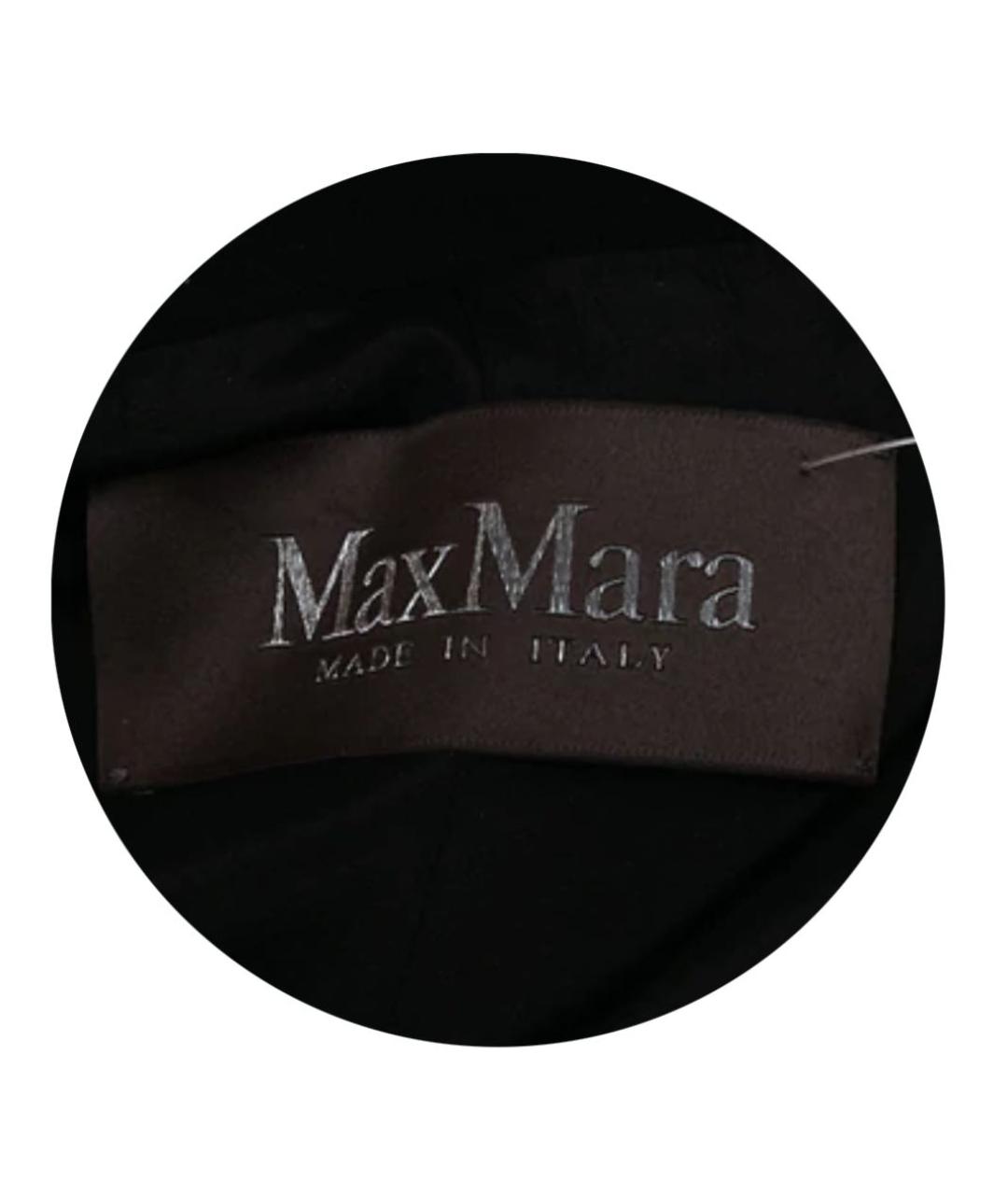 MAX MARA Черные полиамидовые брюки узкие, фото 4