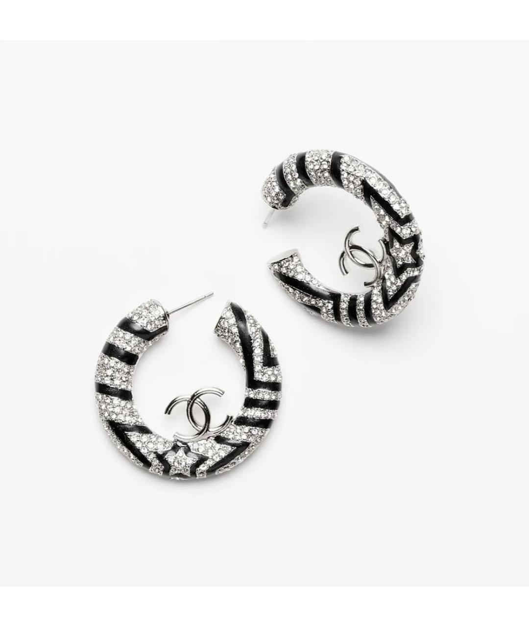 CHANEL Серебряные серьги, фото 3