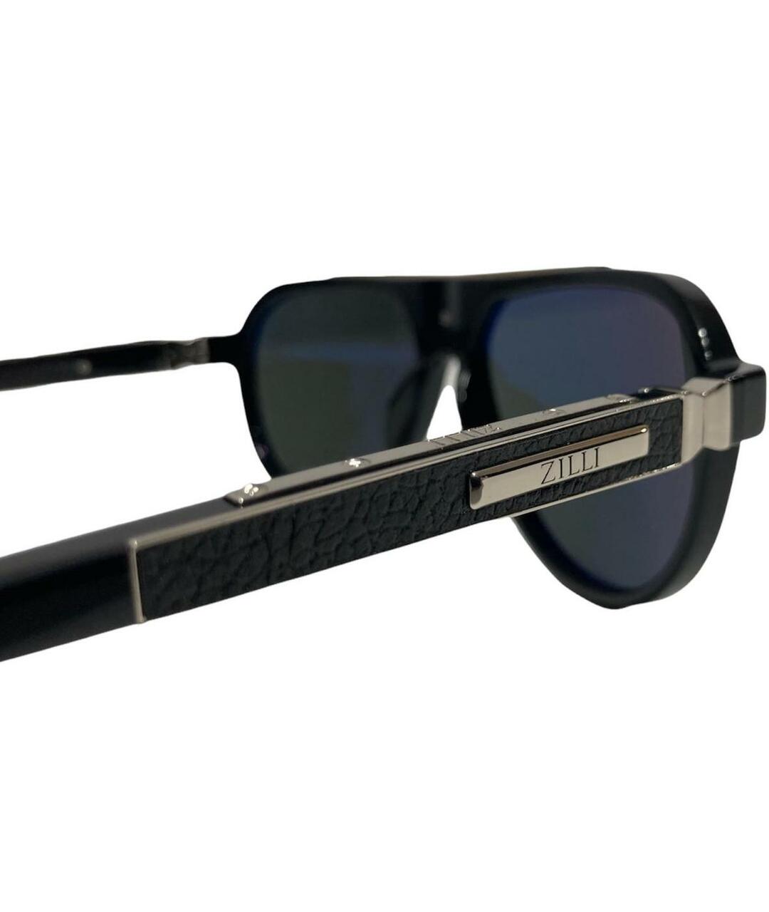 ZILLI Черные солнцезащитные очки, фото 2