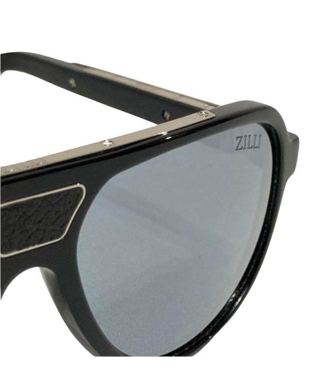 ZILLI Черные солнцезащитные очки, фото 3