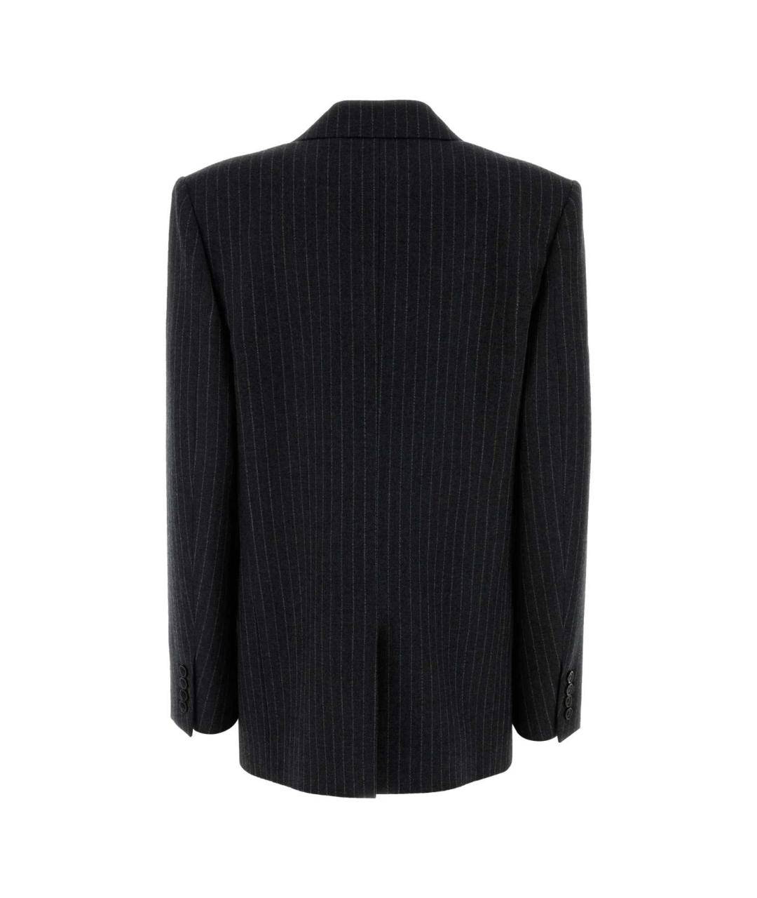 SAINT LAURENT Черный шерстяной жакет/пиджак, фото 2