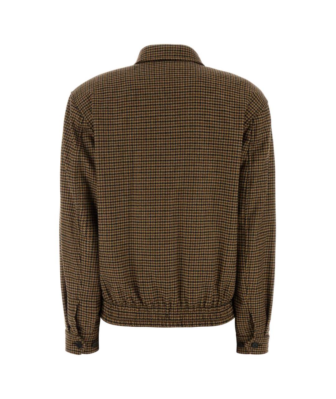 SAINT LAURENT Хаки шерстяная куртка, фото 2
