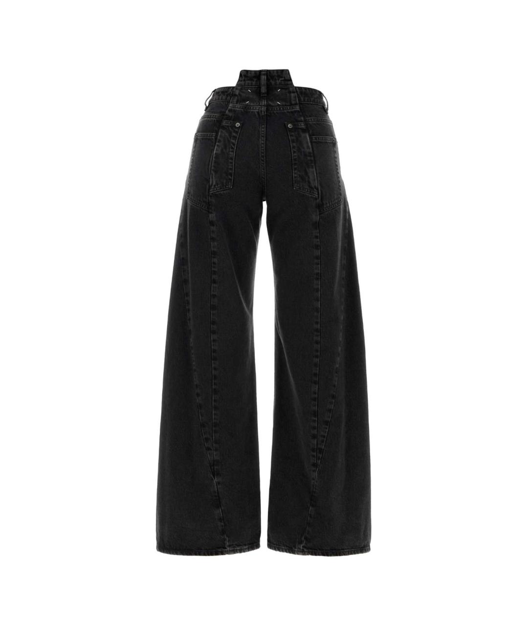 MAISON MARGIELA Черные хлопковые прямые джинсы, фото 2