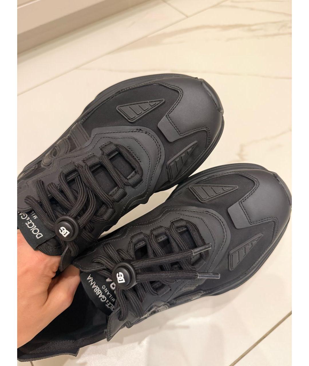 DOLCE&GABBANA Черные кроссовки, фото 3