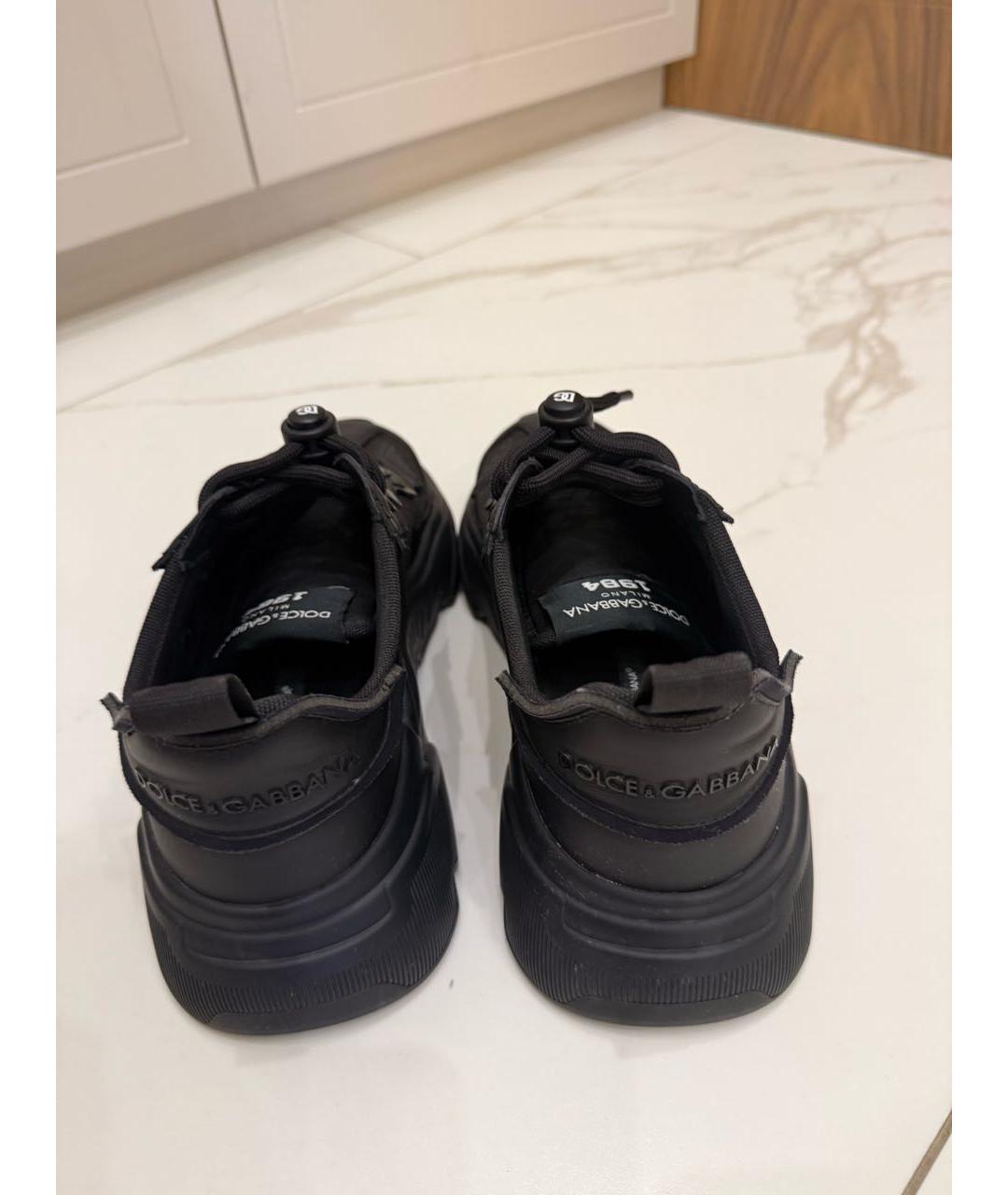 DOLCE&GABBANA Черные кроссовки, фото 4