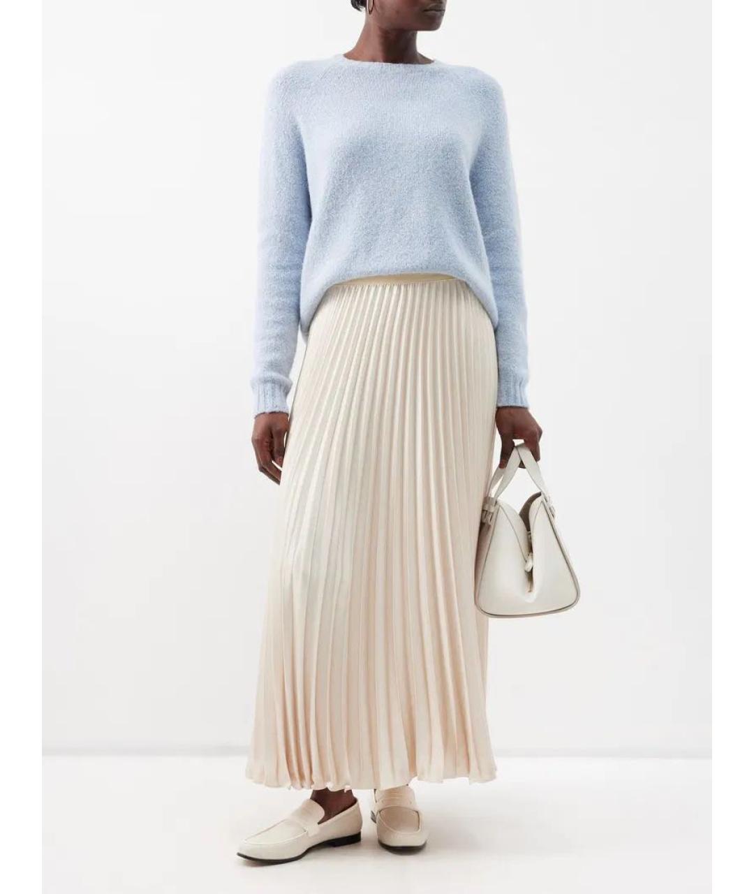 WEEKEND MAX MARA Бежевая полиэстеровая юбка миди, фото 2