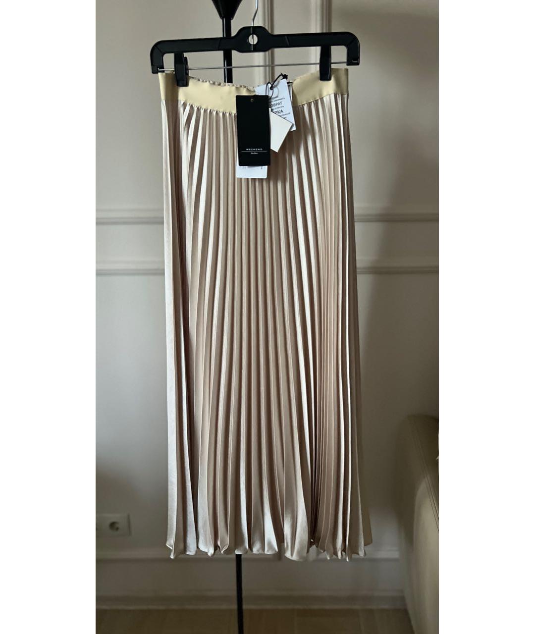 WEEKEND MAX MARA Бежевая полиэстеровая юбка миди, фото 6