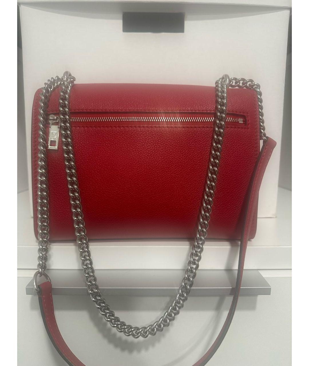 LOUIS VUITTON Красная кожаная сумка через плечо, фото 3