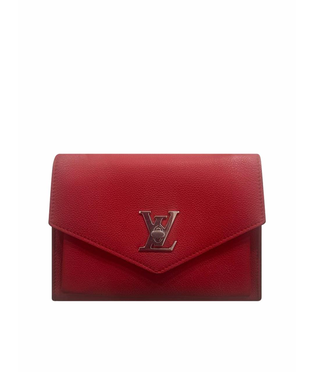 LOUIS VUITTON Красная кожаная сумка через плечо, фото 1