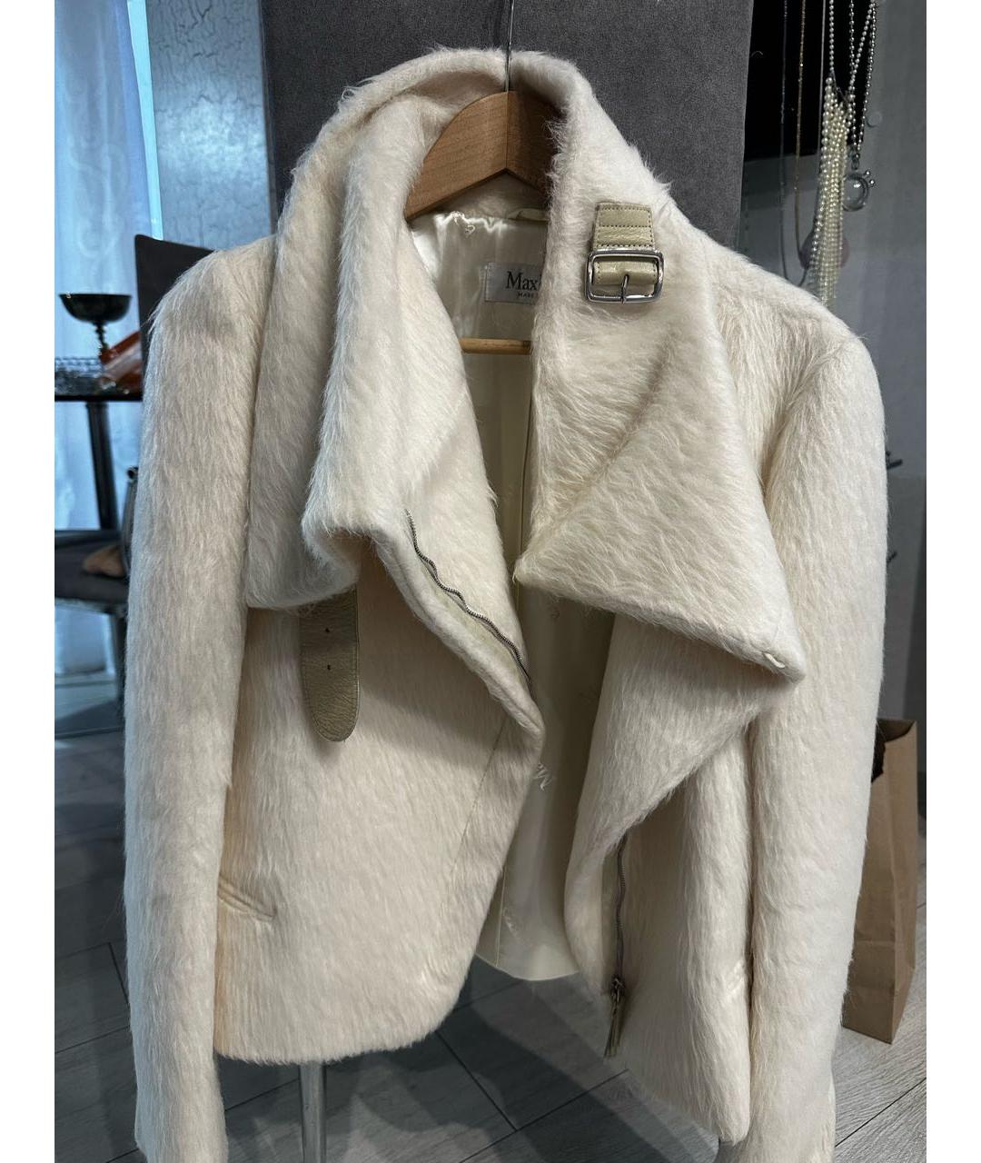 MAX MARA Бежевая меховая шуба, фото 2