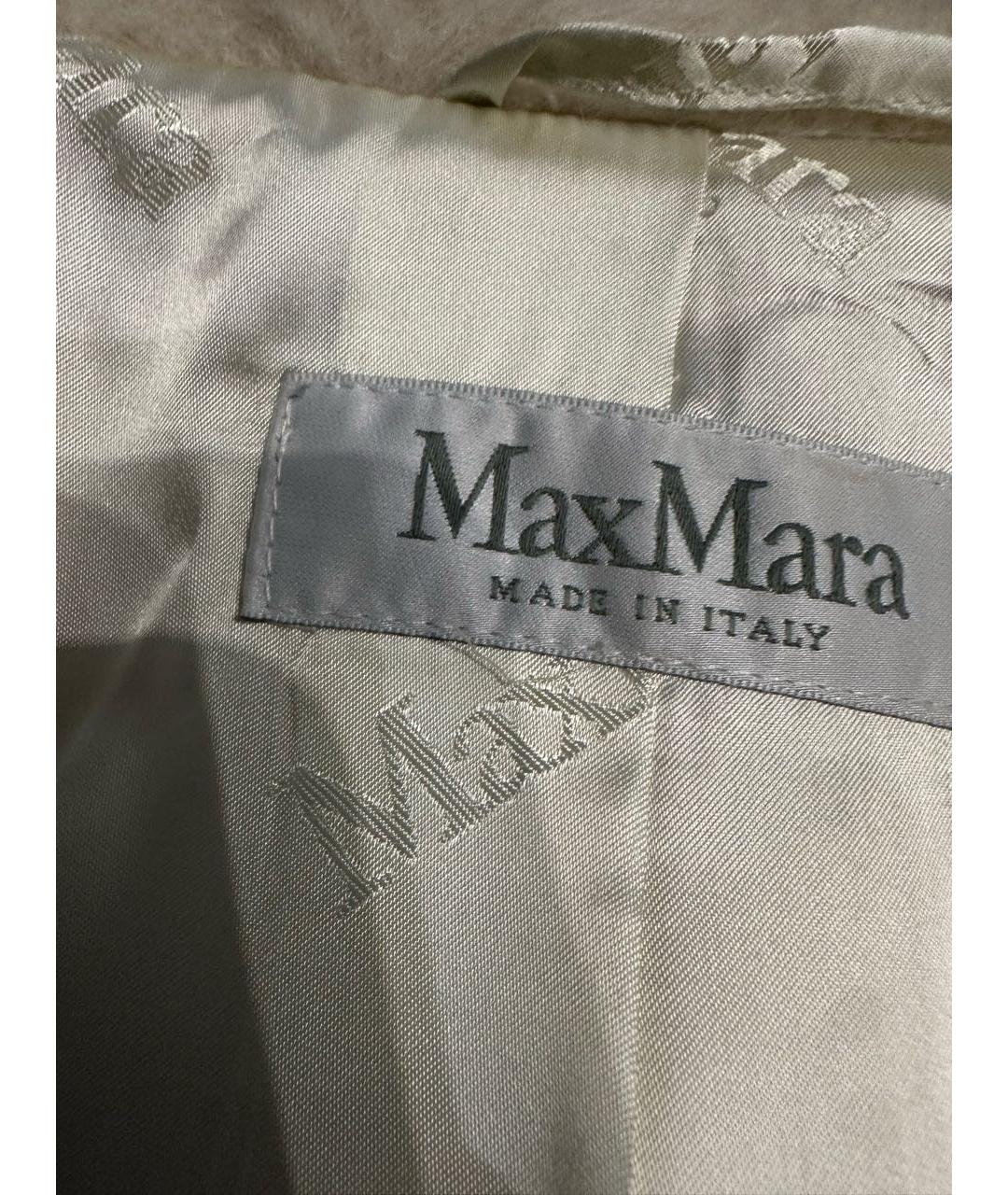 MAX MARA Бежевая меховая шуба, фото 7