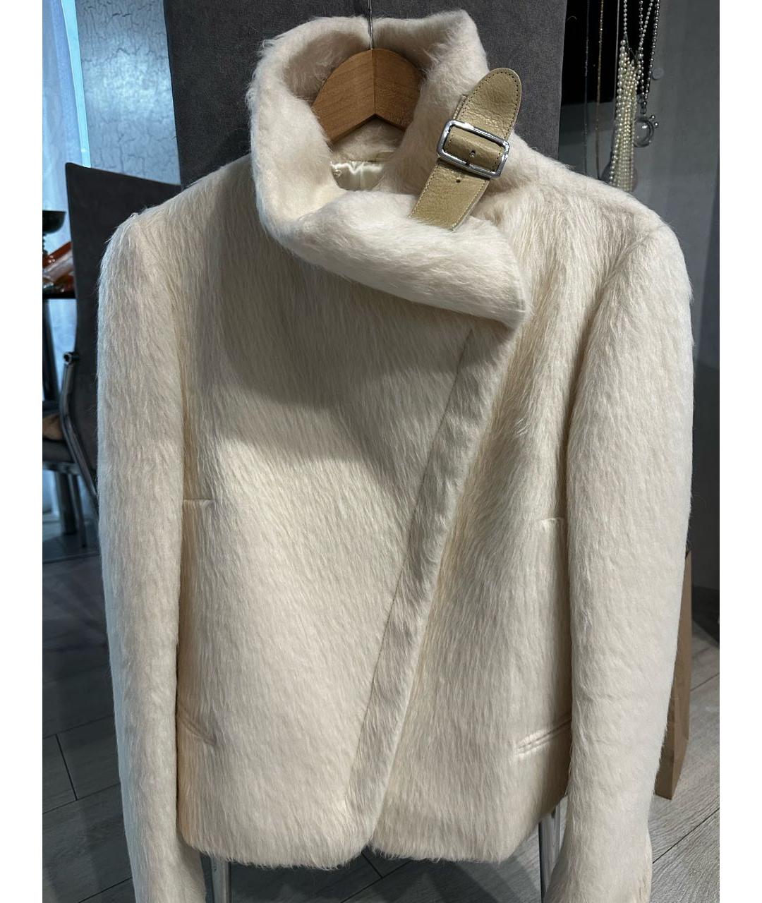 MAX MARA Бежевая меховая шуба, фото 8