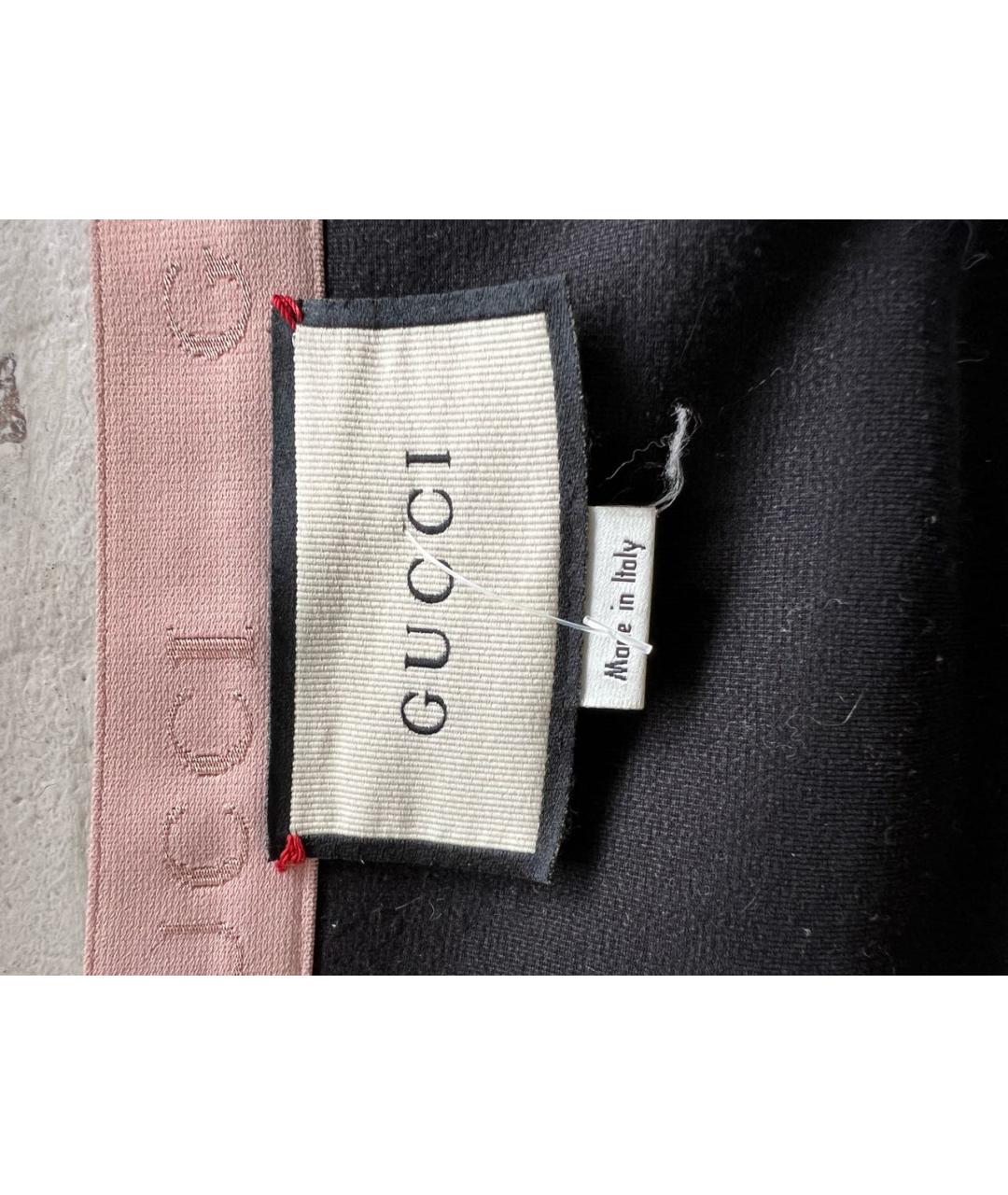 GUCCI Черная шерстяная юбка миди, фото 6