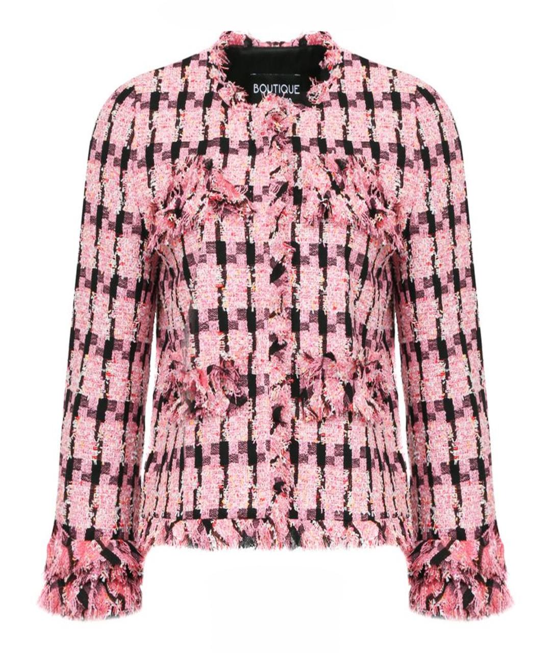 BOUTIQUE MOSCHINO Розовый полиамидовый жакет/пиджак, фото 1