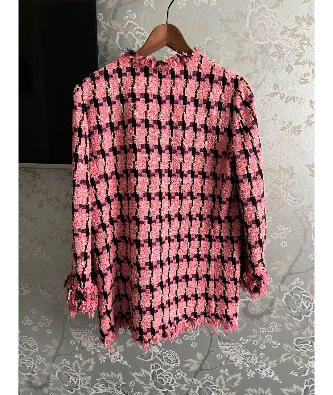 BOUTIQUE MOSCHINO Розовый полиамидовый жакет/пиджак, фото 2