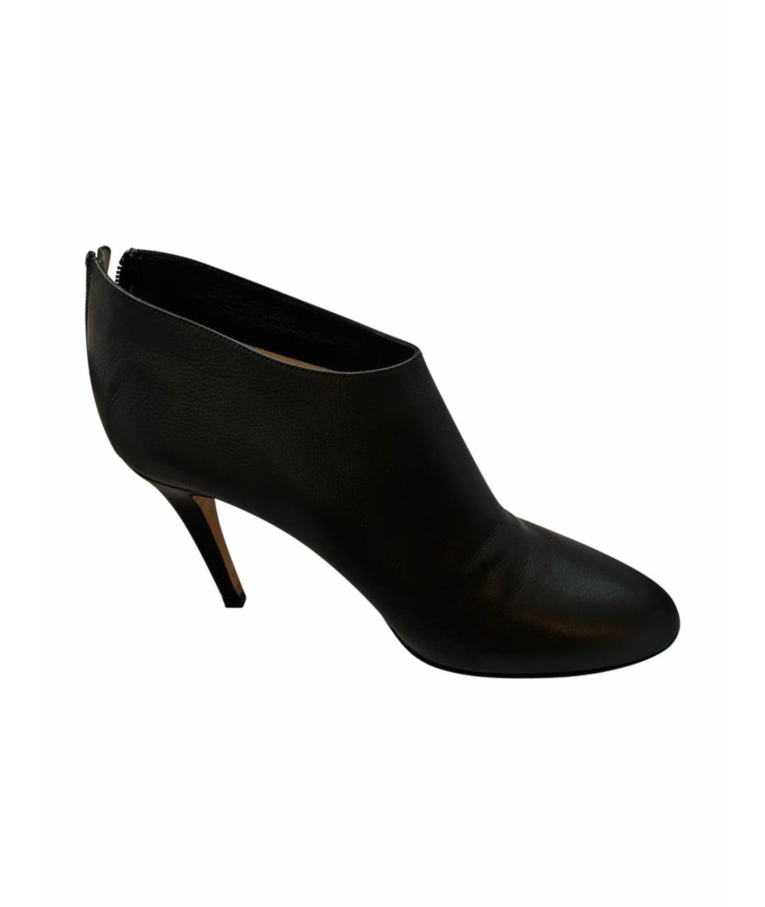 JIMMY CHOO Черные кожаные ботильоны, фото 6