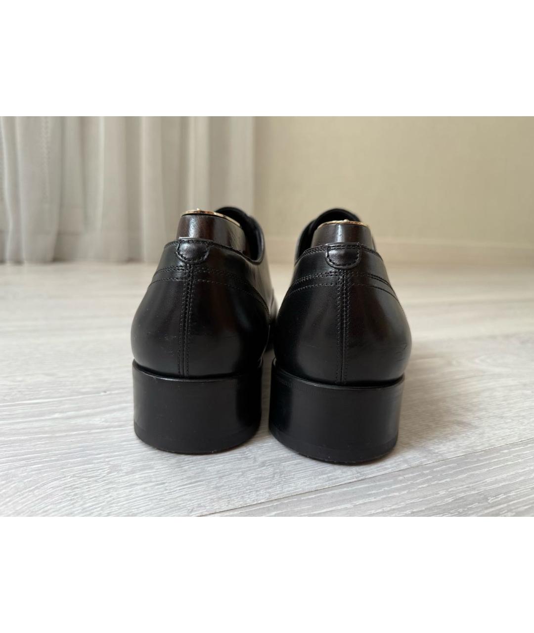 TOM FORD Черные кожаные туфли, фото 4