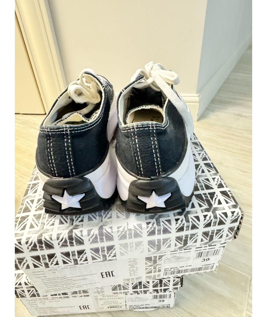 CONVERSE Черные текстильные кеды, фото 3