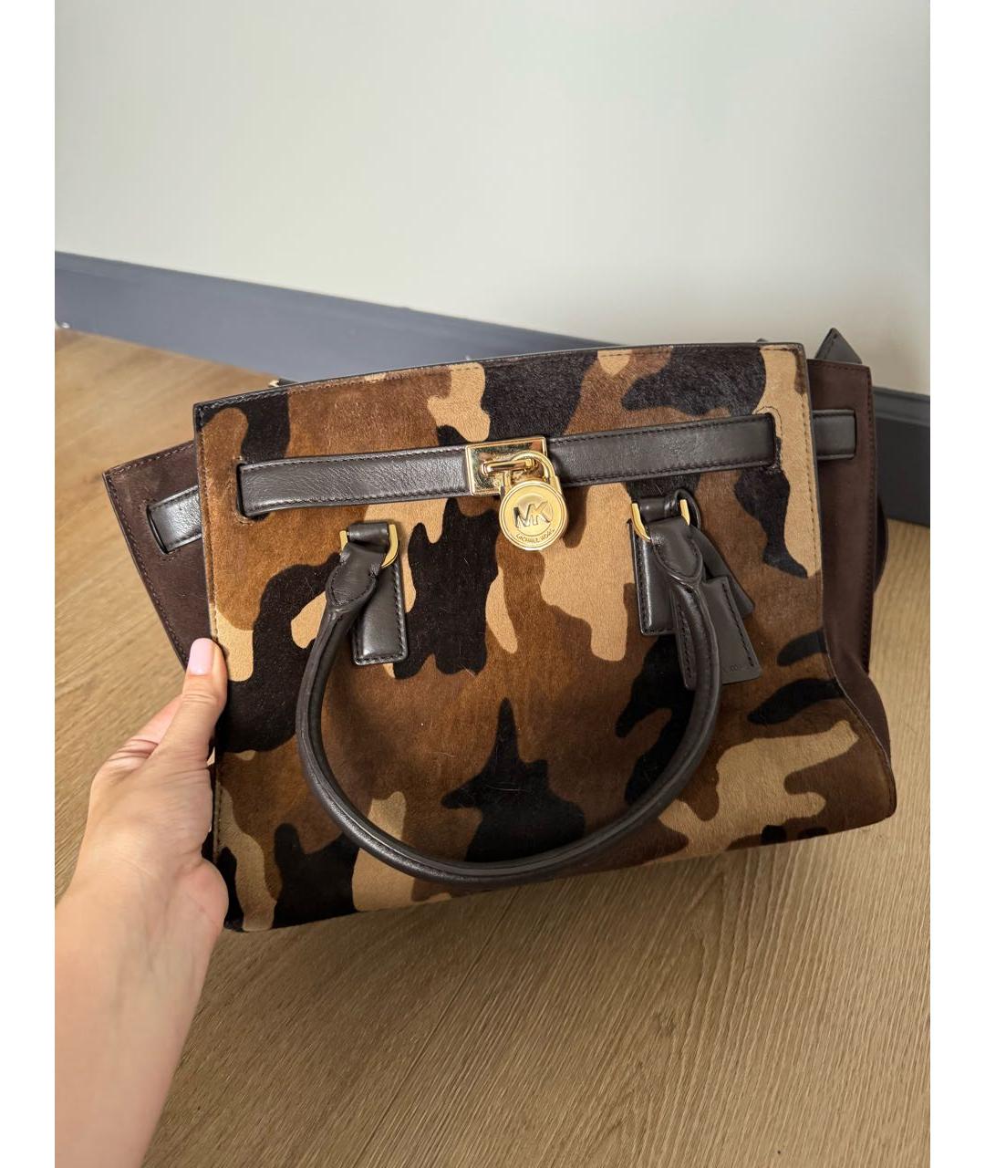 MICHAEL KORS Хаки сумка с короткими ручками, фото 5