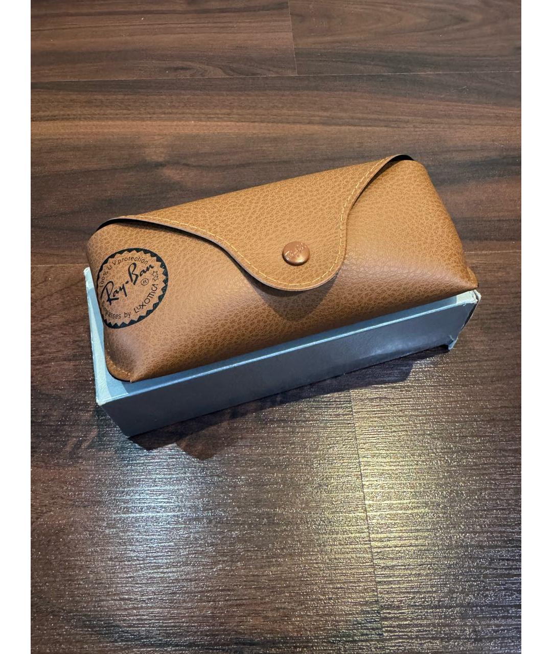 RAY BAN Черные металлические солнцезащитные очки, фото 3