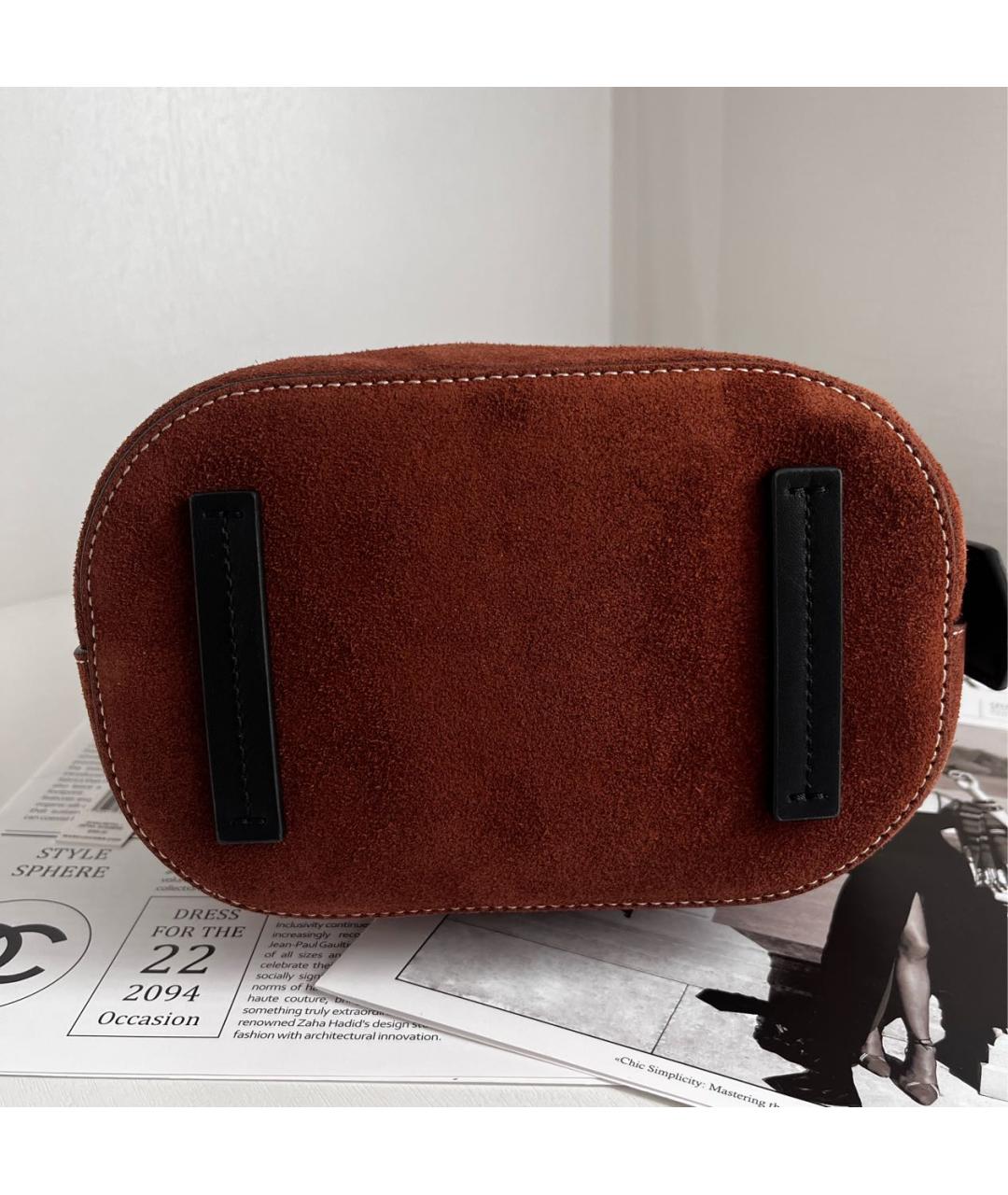 MARC JACOBS Коричневая замшевая сумка через плечо, фото 6