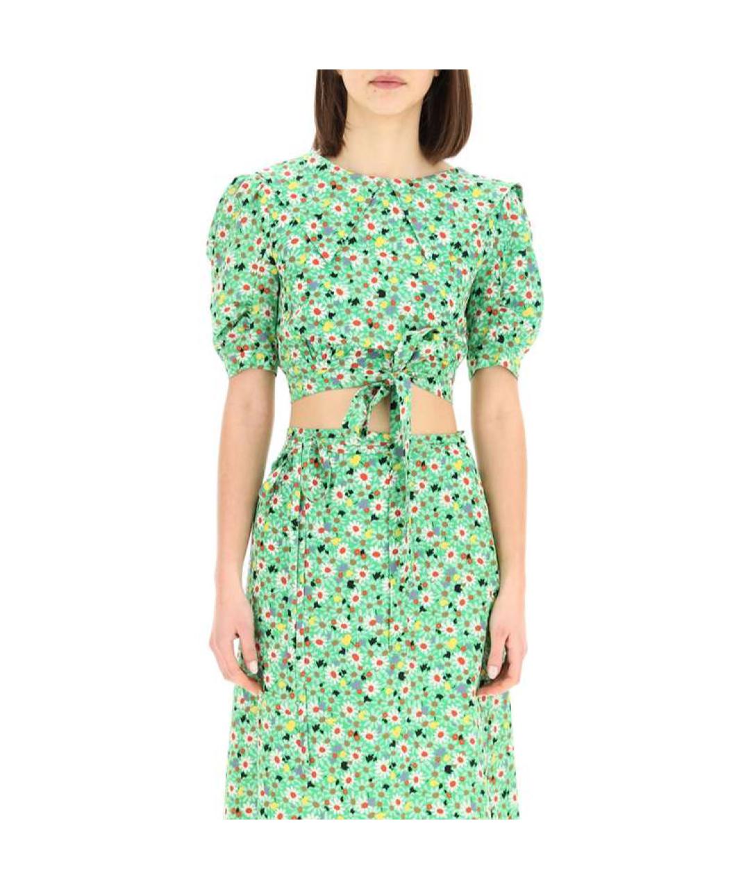 MIU MIU Зеленая блузы, фото 3