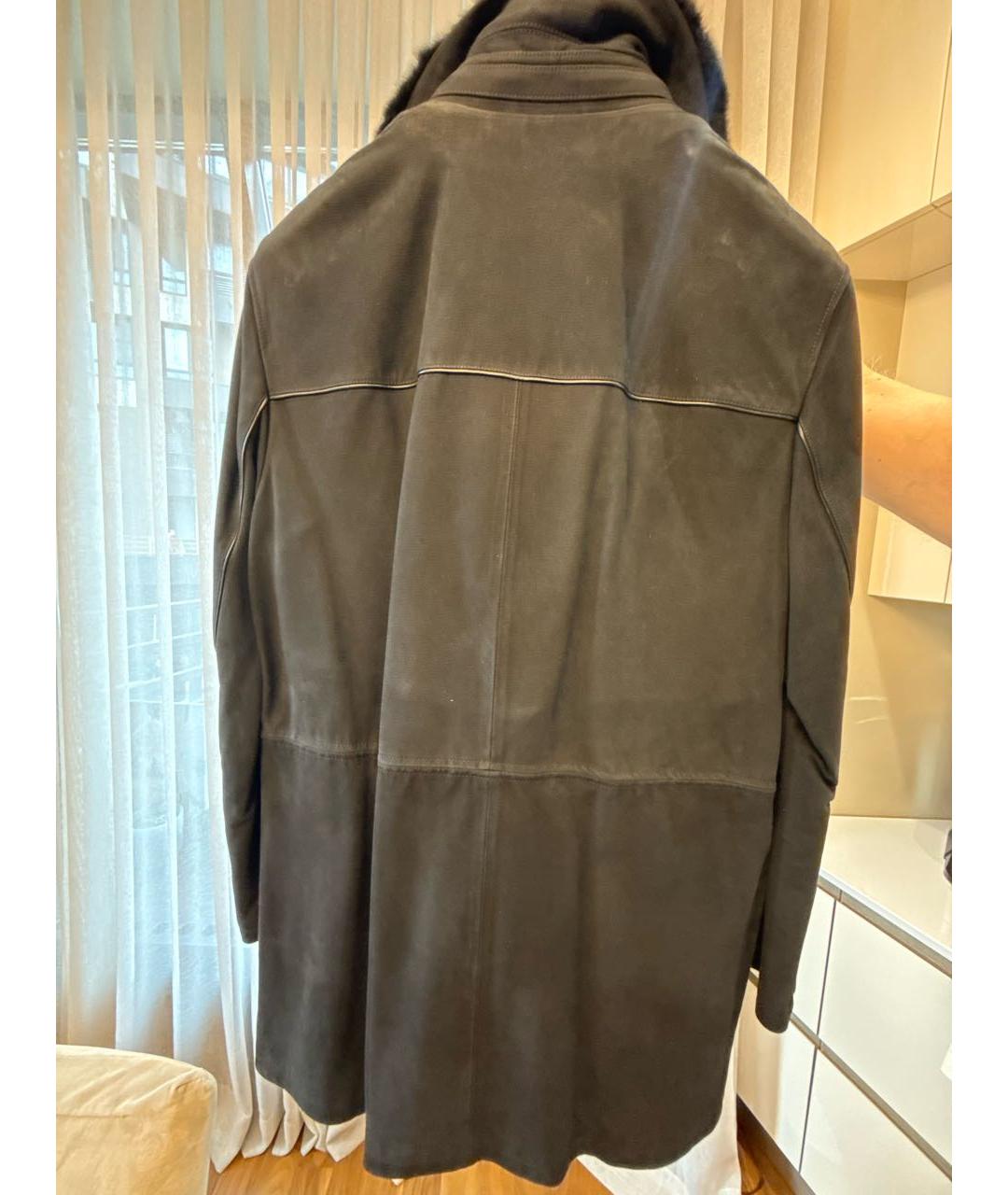 BRIONI Черная замшевая куртка, фото 2