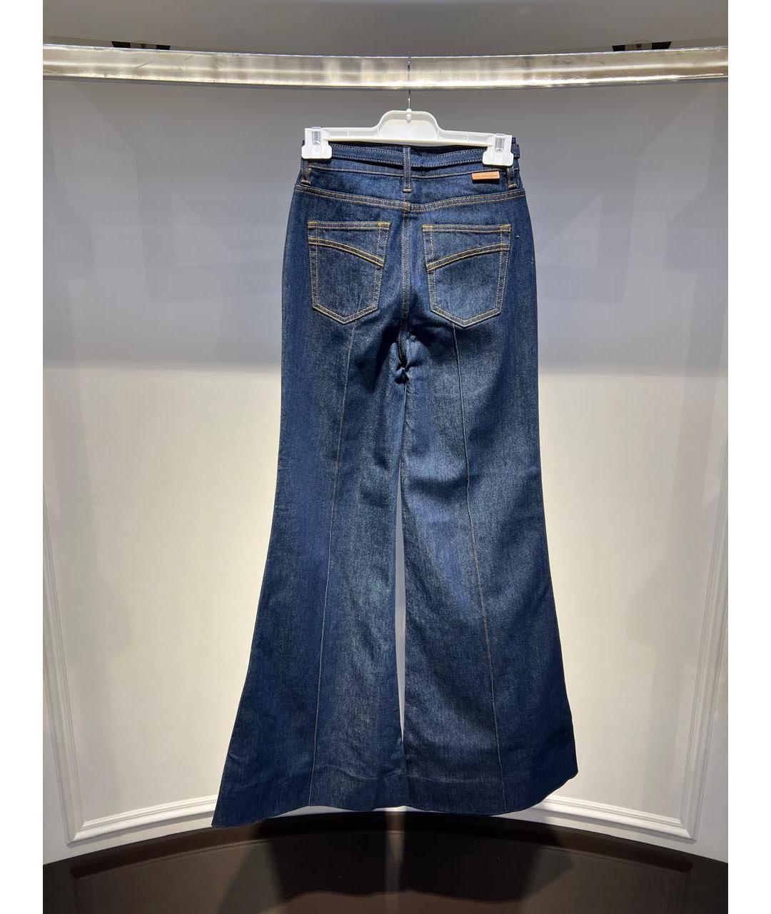 ZIMMERMANN Синие хлопковые джинсы клеш, фото 3