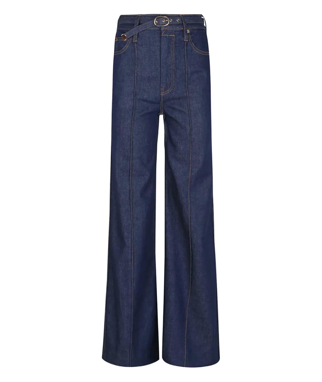 ZIMMERMANN Синие хлопковые джинсы клеш, фото 1