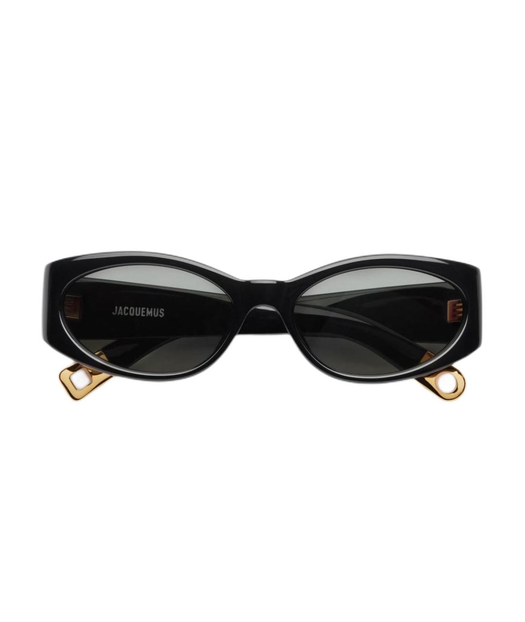 JACQUEMUS Черные пластиковые солнцезащитные очки, фото 1
