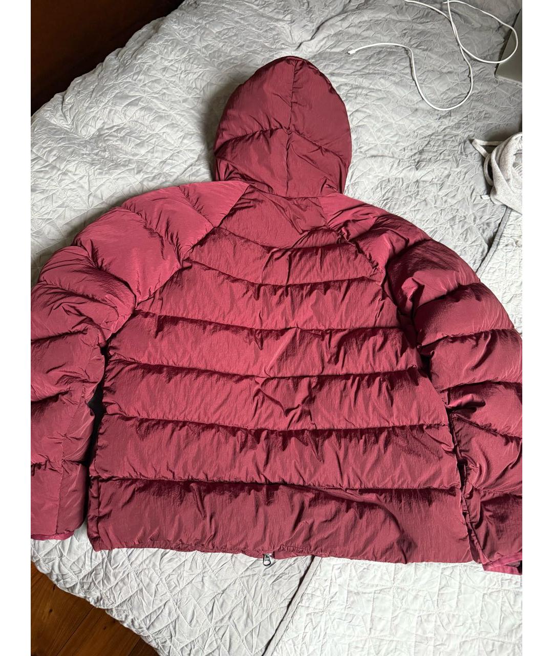 CP COMPANY Бордовый полиэстеровый пуховик, фото 2