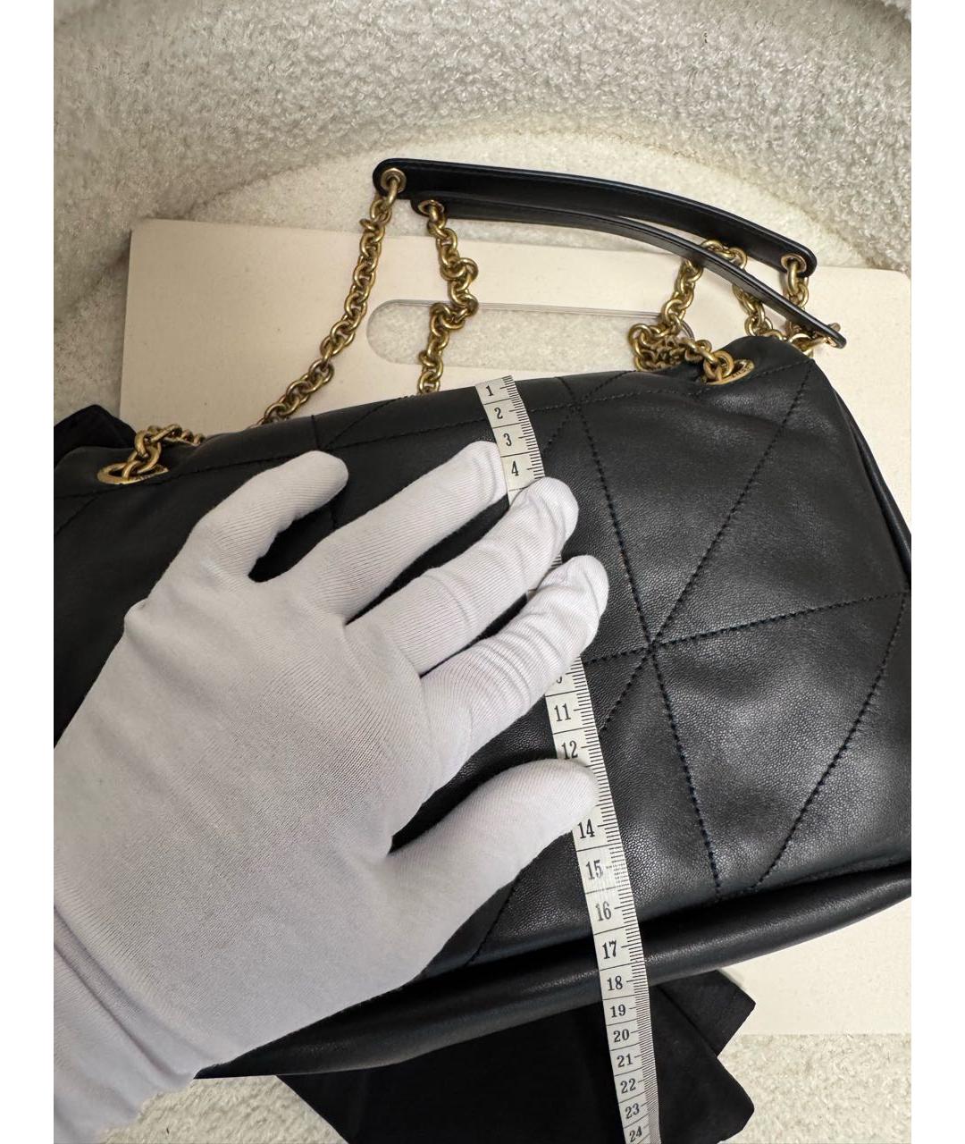 SAINT LAURENT Черная кожаная сумка через плечо, фото 8