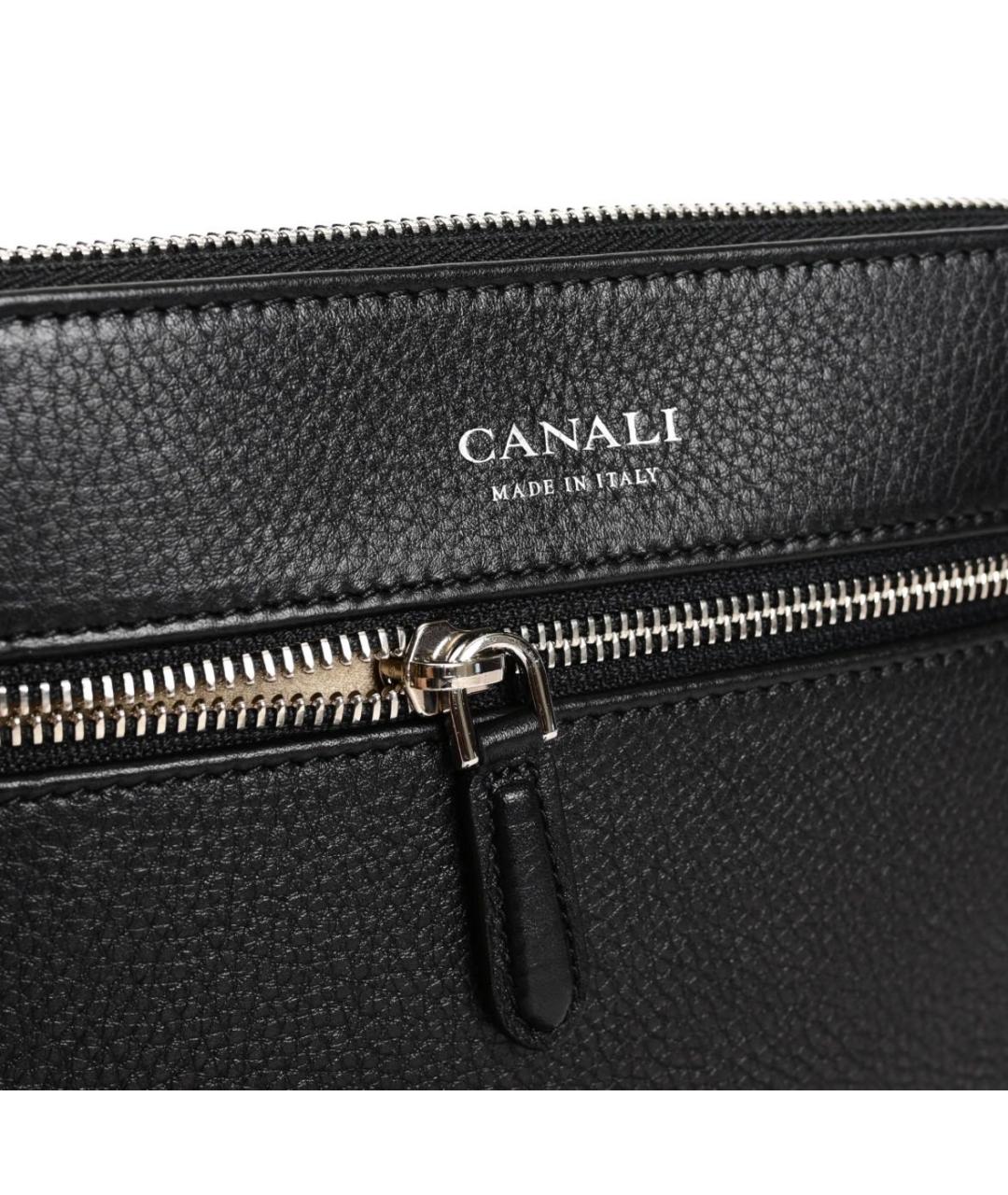 CANALI Коричневая кожаная сумка на плечо, фото 3