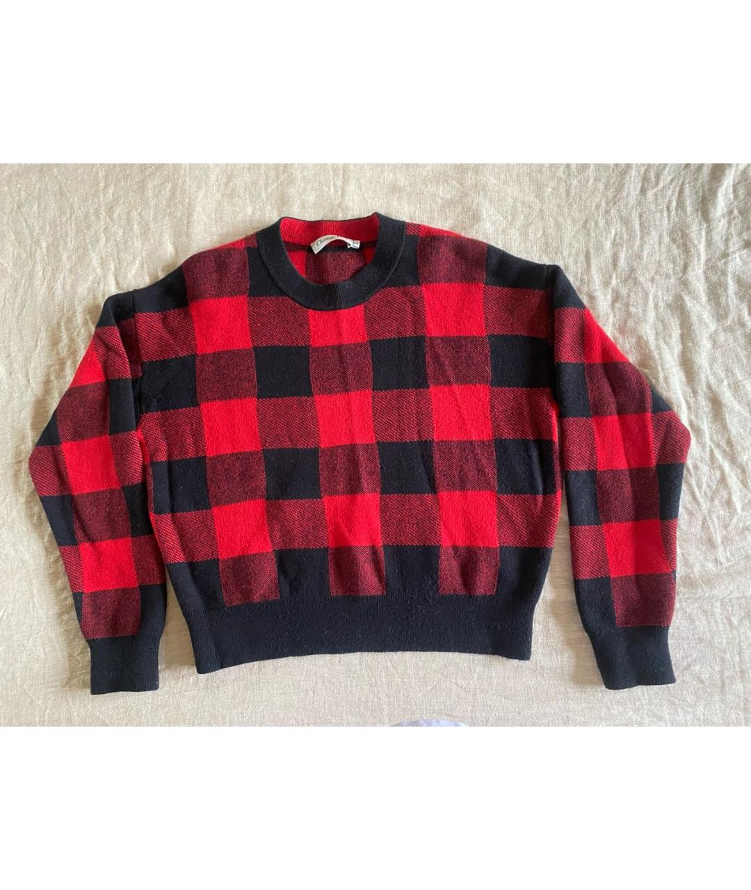 CHRISTIAN DIOR Красный кашемировый джемпер / свитер, фото 5