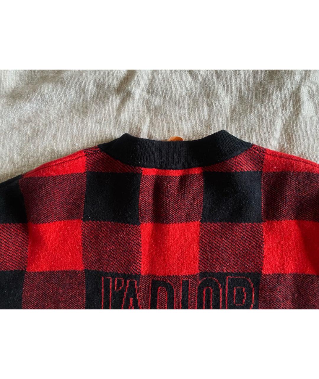 CHRISTIAN DIOR Красный кашемировый джемпер / свитер, фото 8