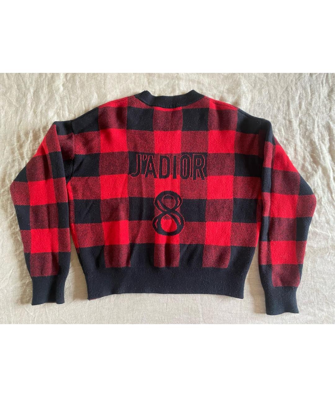 CHRISTIAN DIOR Красный кашемировый джемпер / свитер, фото 2