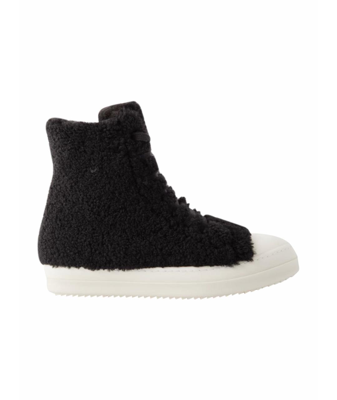RICK OWENS Черные высокие кроссовки / кеды, фото 1