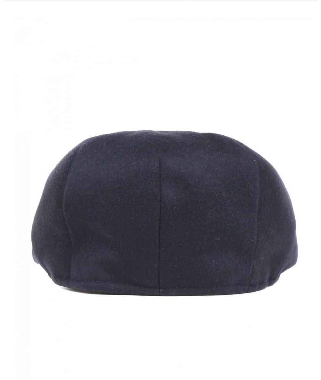 MAX MARA Темно-синяя шерстяная кепка, фото 8
