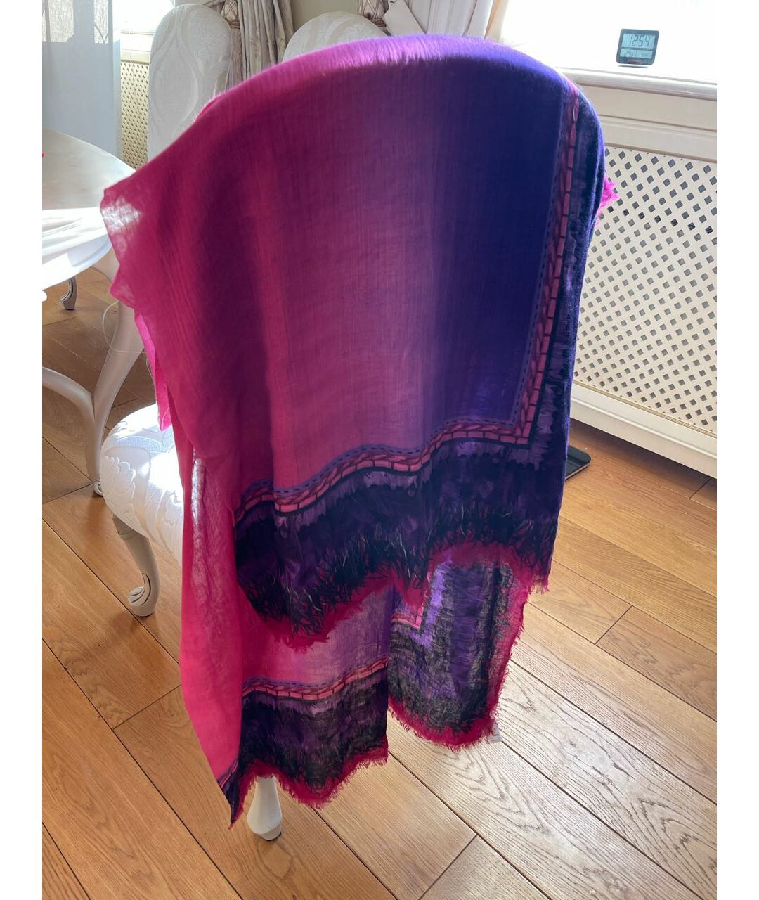 CHRISTIAN DIOR PRE-OWNED Фиолетовый шарф, фото 2