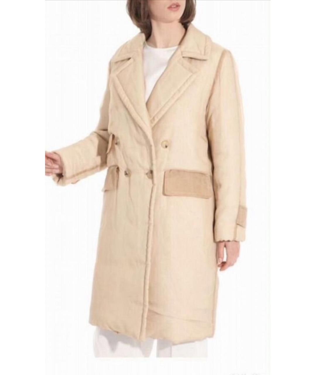 MAX MARA Бежевый пуховик, фото 4