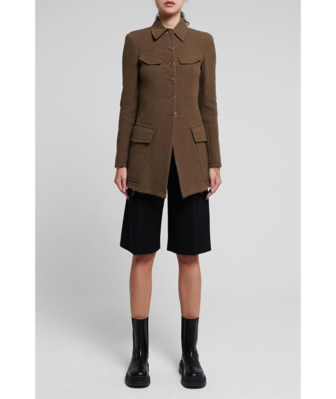 SPORTMAX Коричневое пальто, фото 3