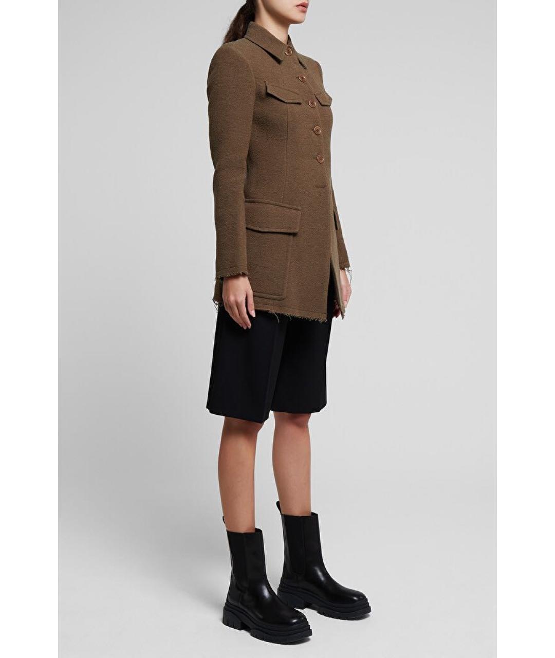SPORTMAX Коричневое пальто, фото 4
