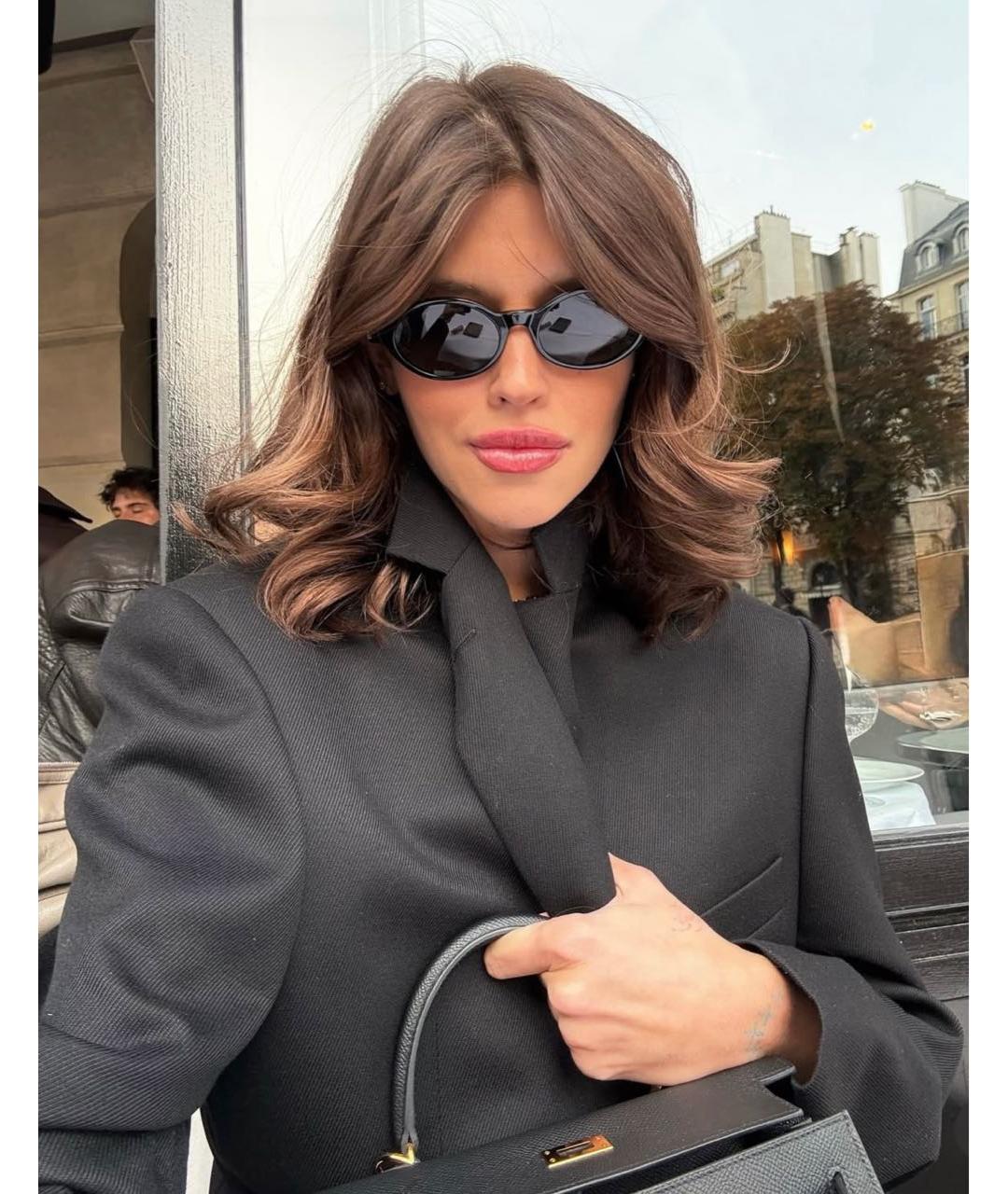 SAINT LAURENT Черные пластиковые солнцезащитные очки, фото 5