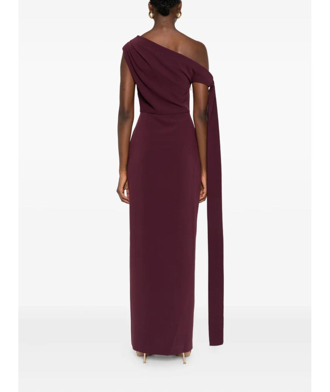 SOLACE LONDON Бордовое коктейльное платье, фото 5